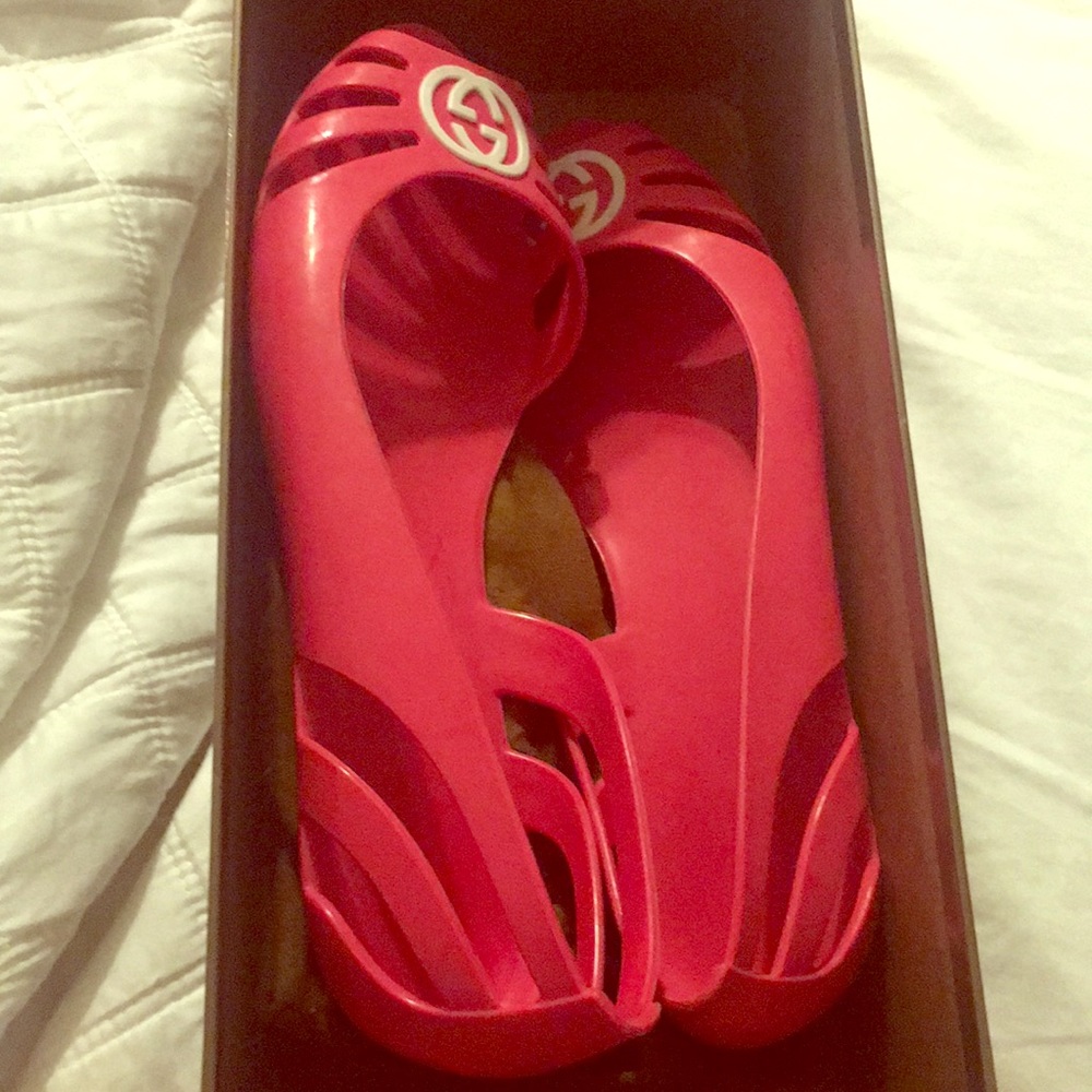 Gucci jelly sandals - authentic